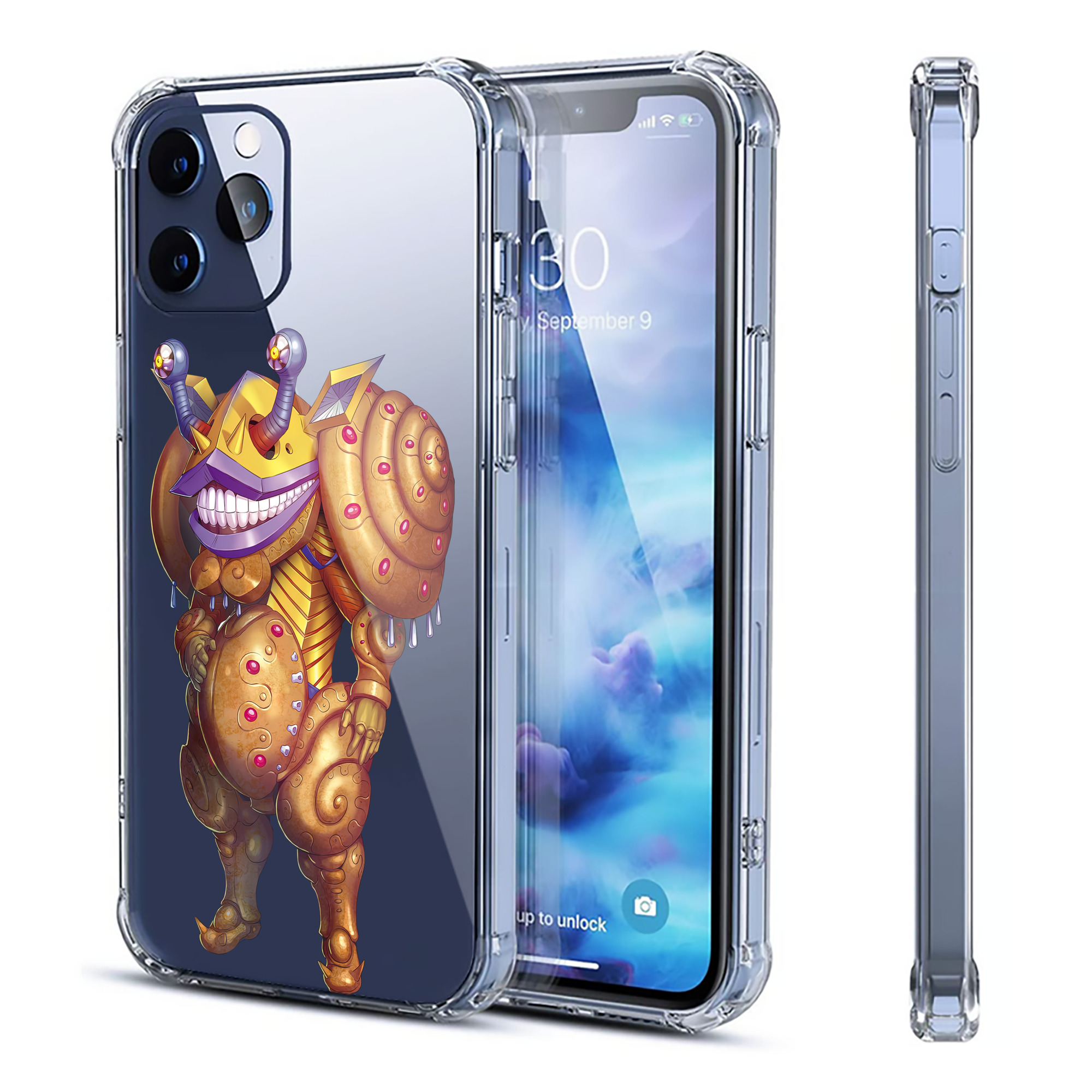 （画像用） ウルトラマン Ultraman 【iPhone 12シリーズ対応】透明スマホケース（クリアソフトケース）